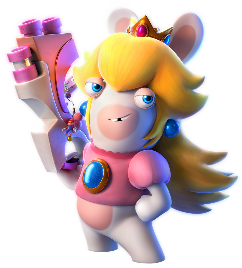 Peach Rabbit Getting Mad Rabbid Peach Render by Dragonsupersonic87 on DeviantArt