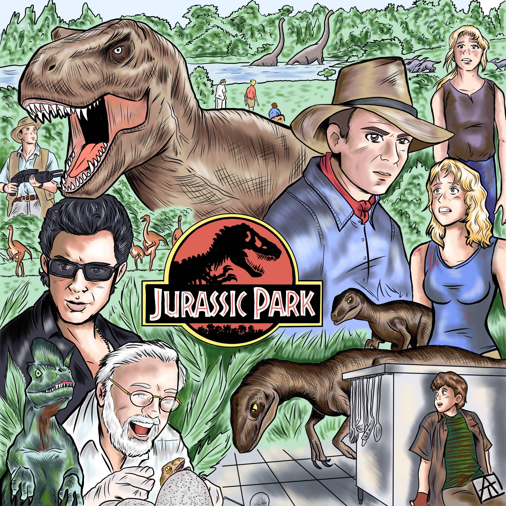 Jurassic Park fanart by Fantapencil on DeviantArt