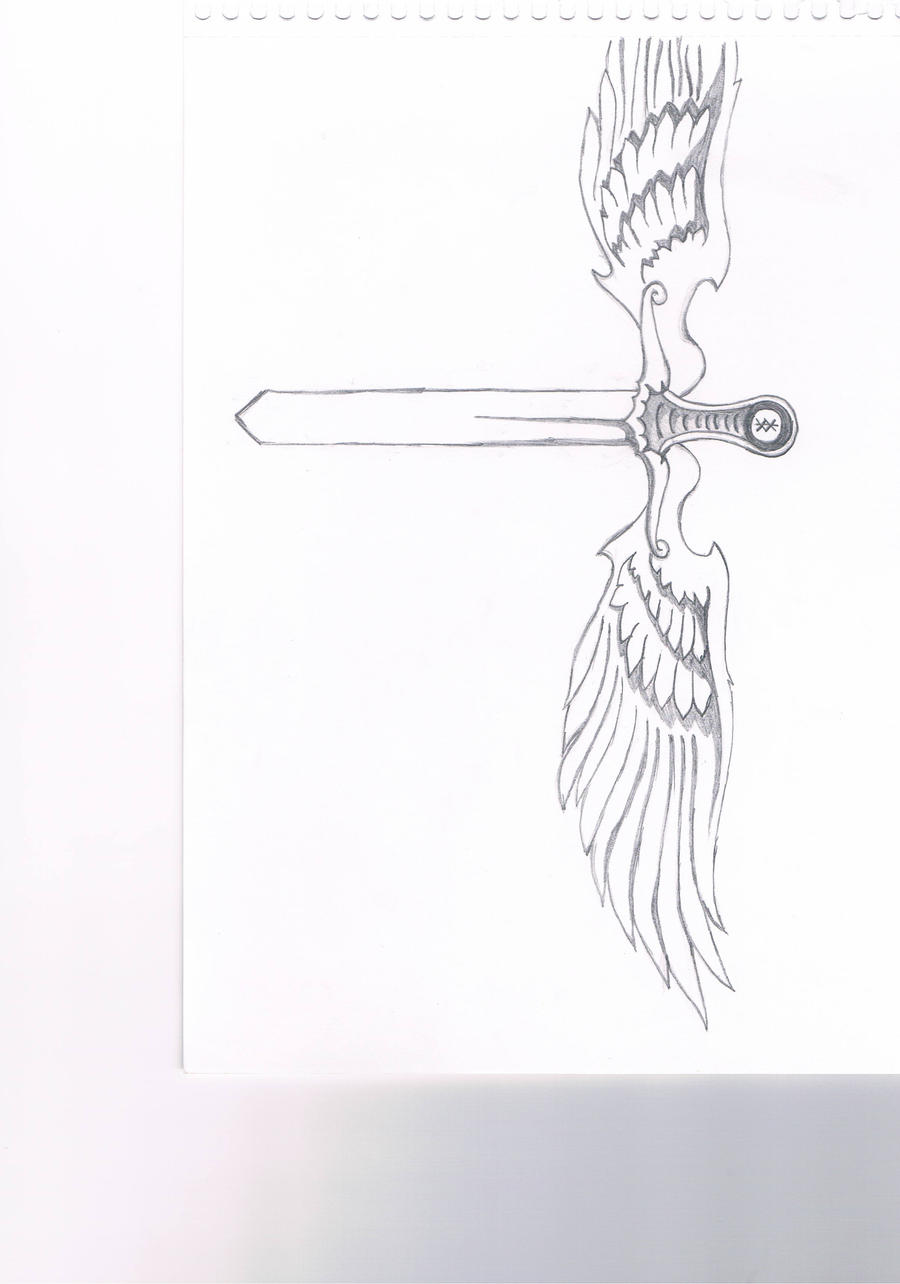 Tattoo Design Warrior Sword/Wings by WaterSiren2609 on DeviantArt
