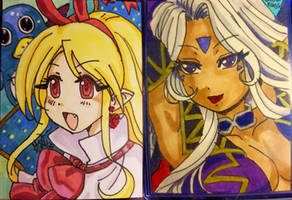 Fallen Angel Flonne and Goddess Urd