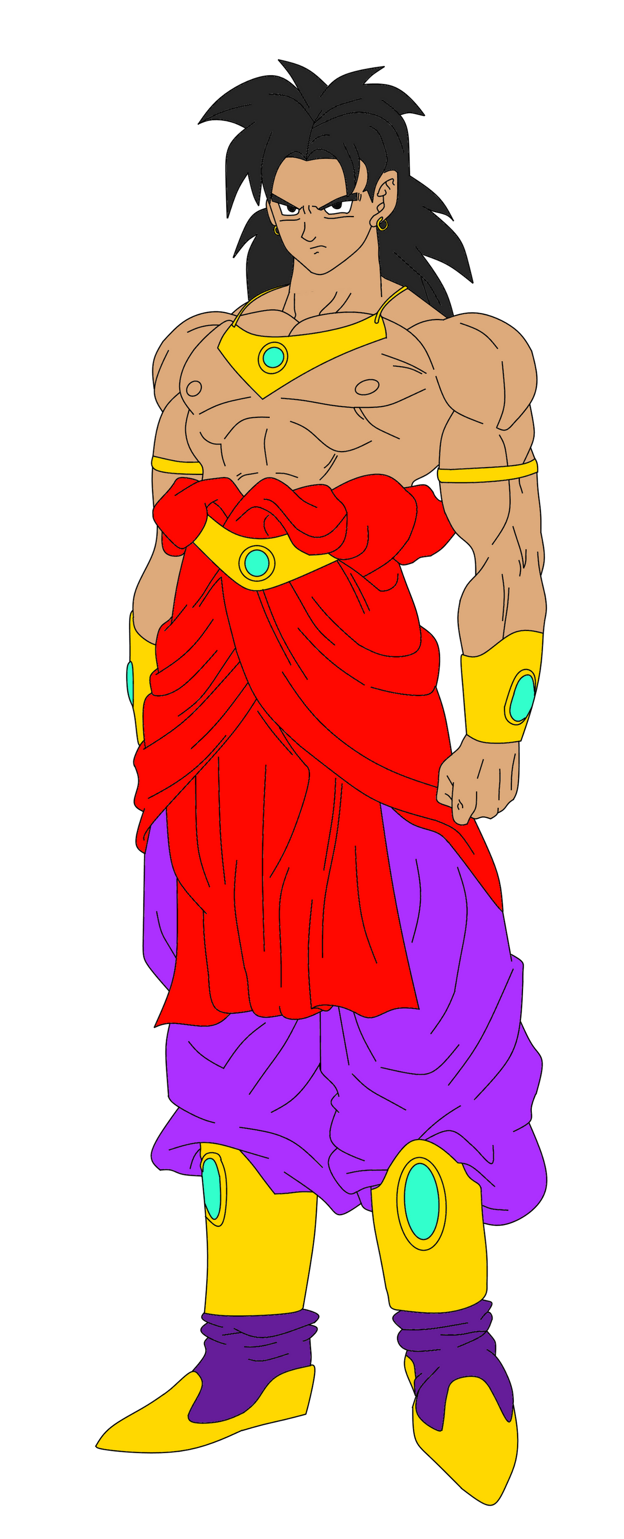 Based Broly Broly Base Form Coloured by reaperprodan on DeviantArt