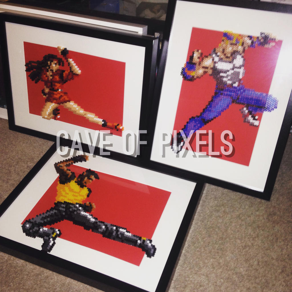 Streets of Rage fighters pixel art