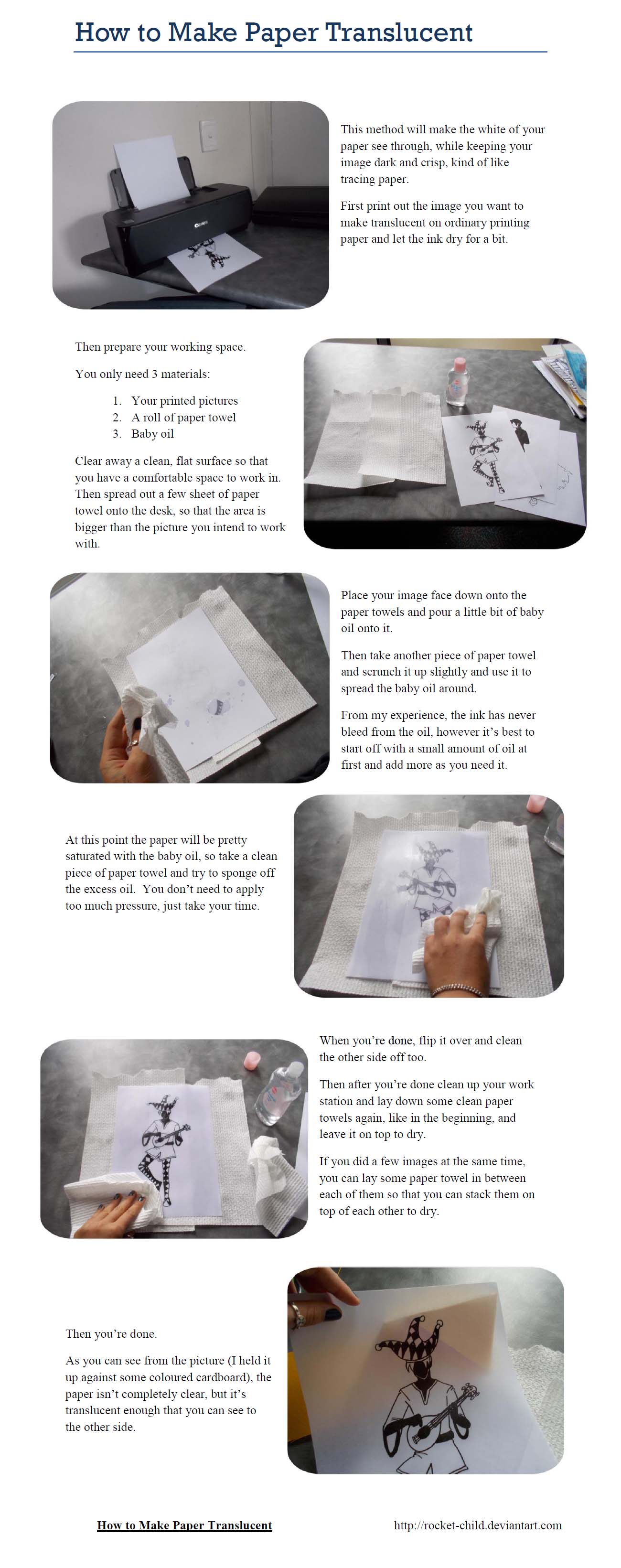 Translucent Paper Tutorial