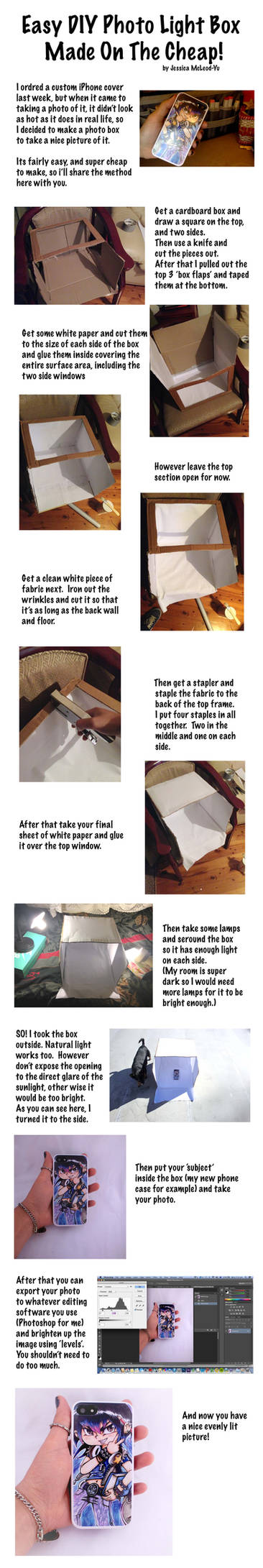 Easy DIY Photo Light Box made on the cheap