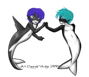Anthro - Orca Twins