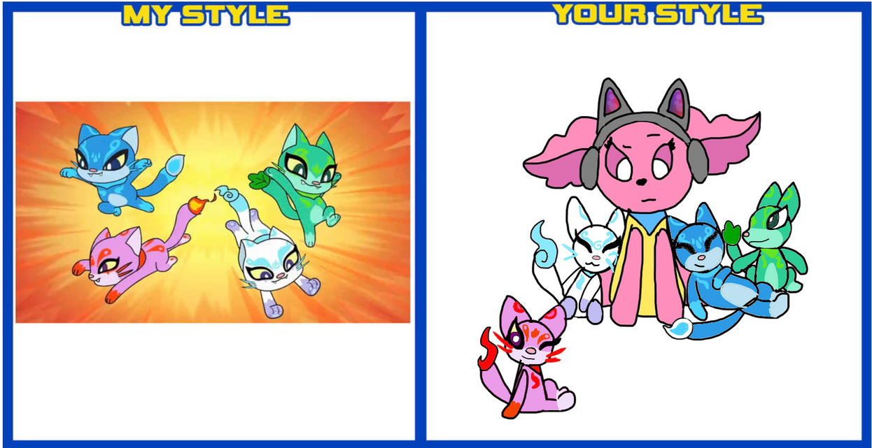 My Style For The Elements Cats By Brionnie19 by A89iksm on DeviantArt