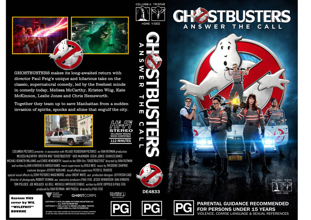 Ghostbusters 2016 Australian VHS Cover(1999 Style) by wBourke2016 on ...