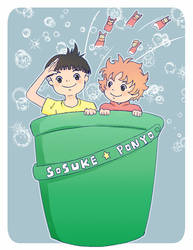 Sosuke and Ponyo