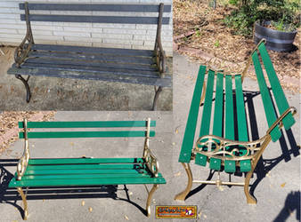 Before and After Front Bench Restoration