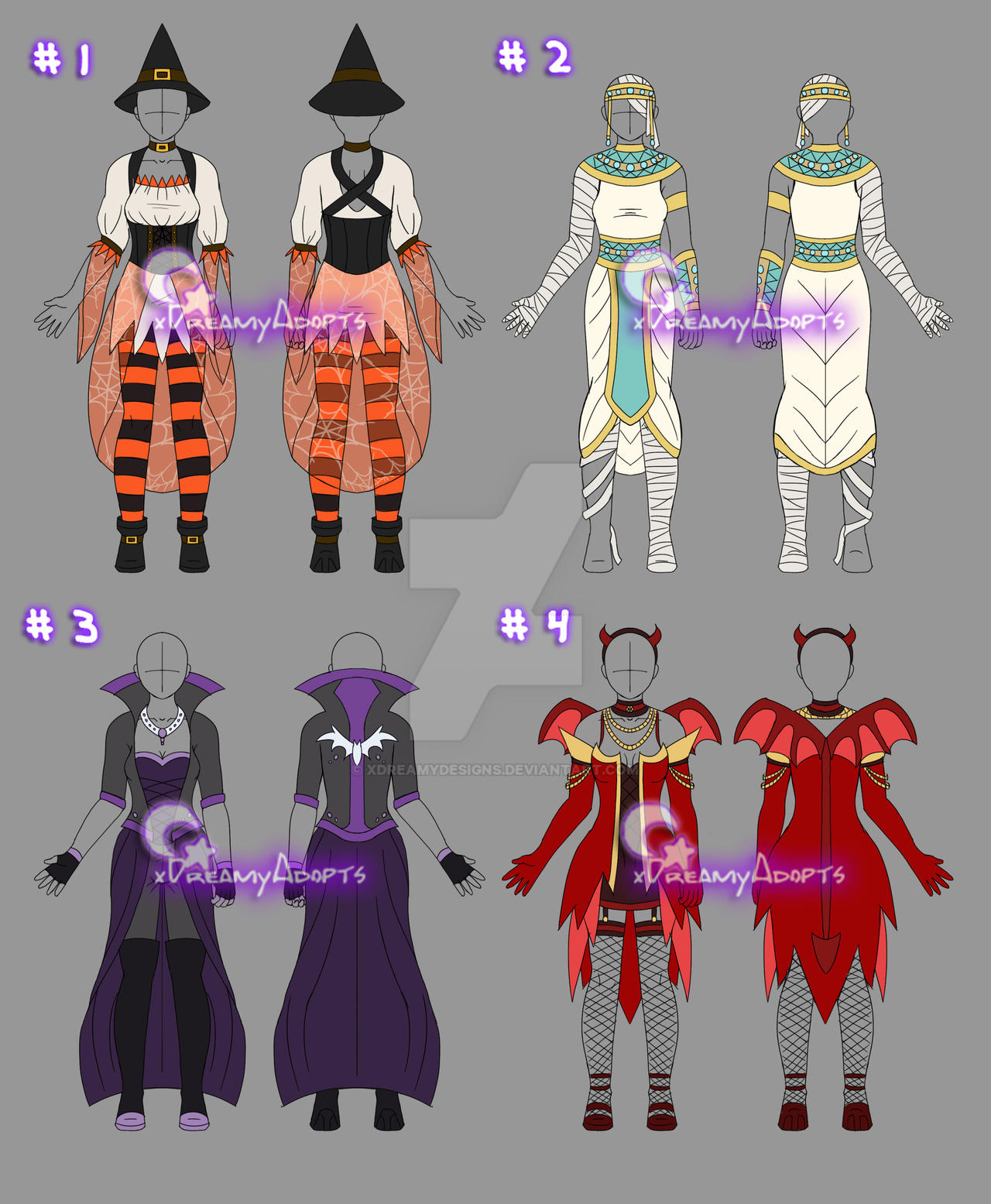 *REDUCED: Halloween Clothing Adopts (CLOSED)