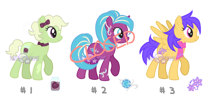 Adoptable Pony Set 3 (2/3 OPEN)