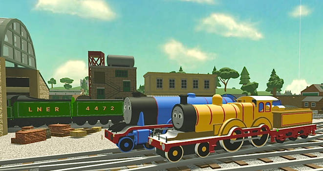 ''Who's that with two tenders, Gordon?''