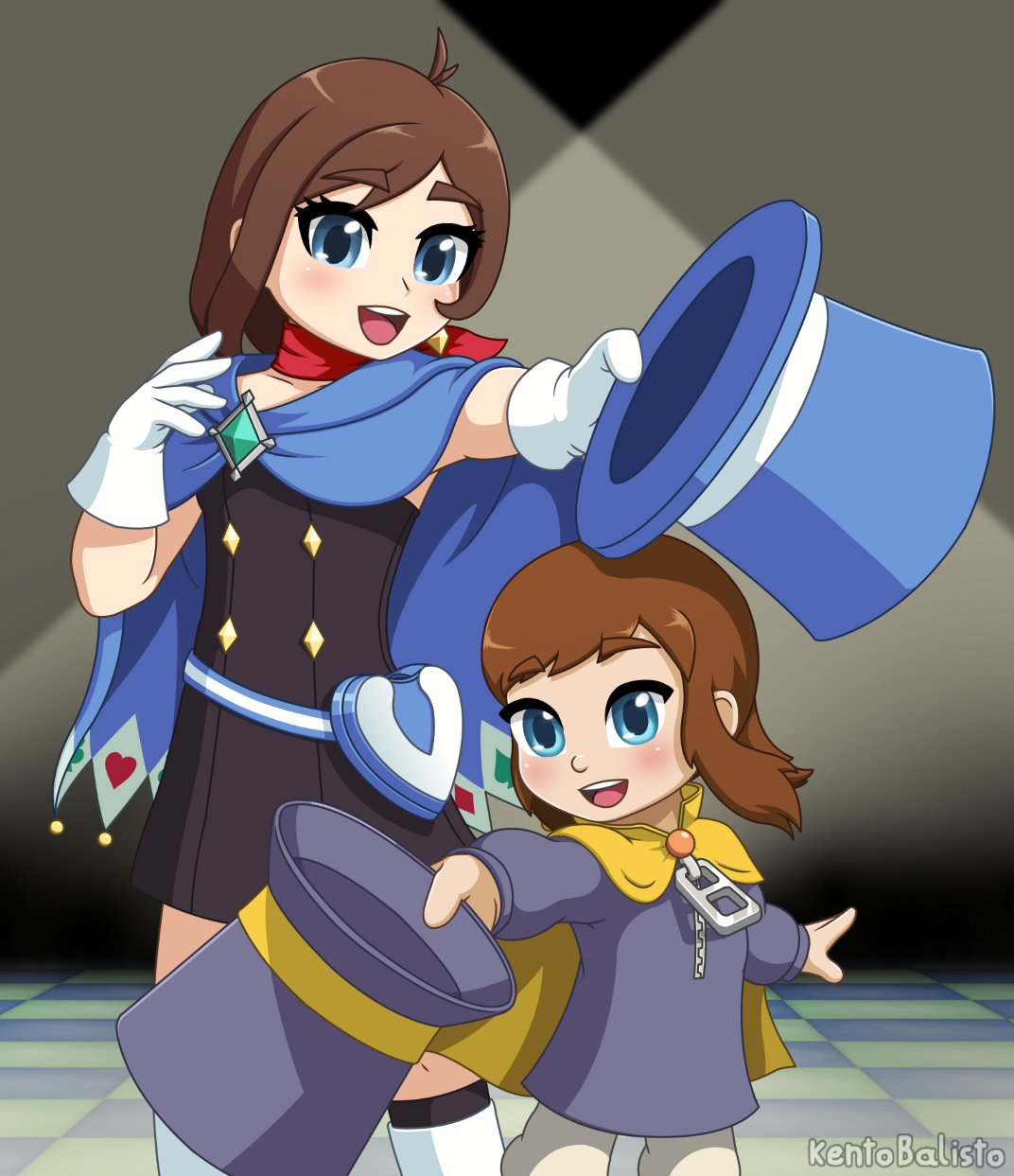 Trucy Wright and Hat Kid by KentoBalisto on DeviantArt
