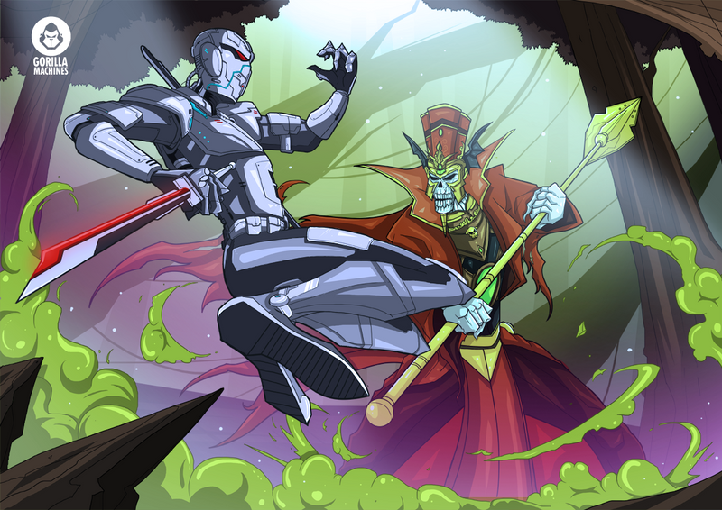 Cyborg Ninja vs Lich Commission