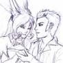 Fran+Balthier Younger Days