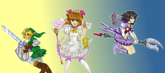 Link, Sakura, Sailor Saturn