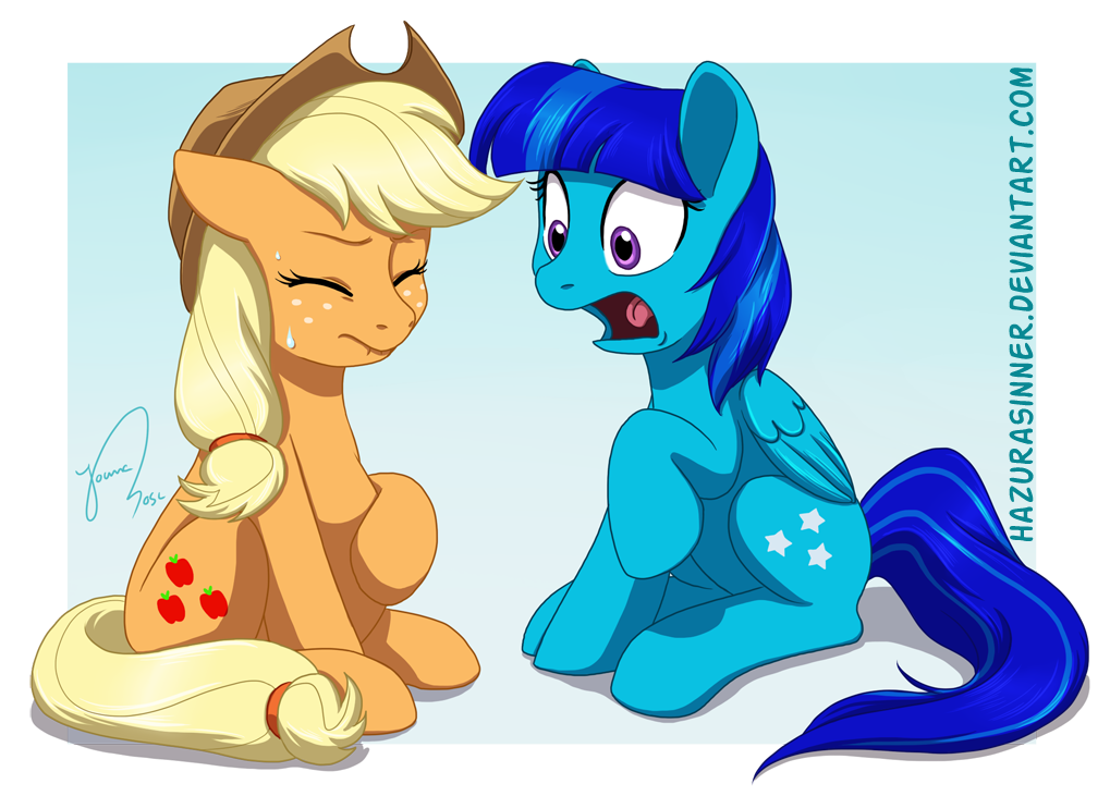 Stardust and Applejack The Babies are Comin