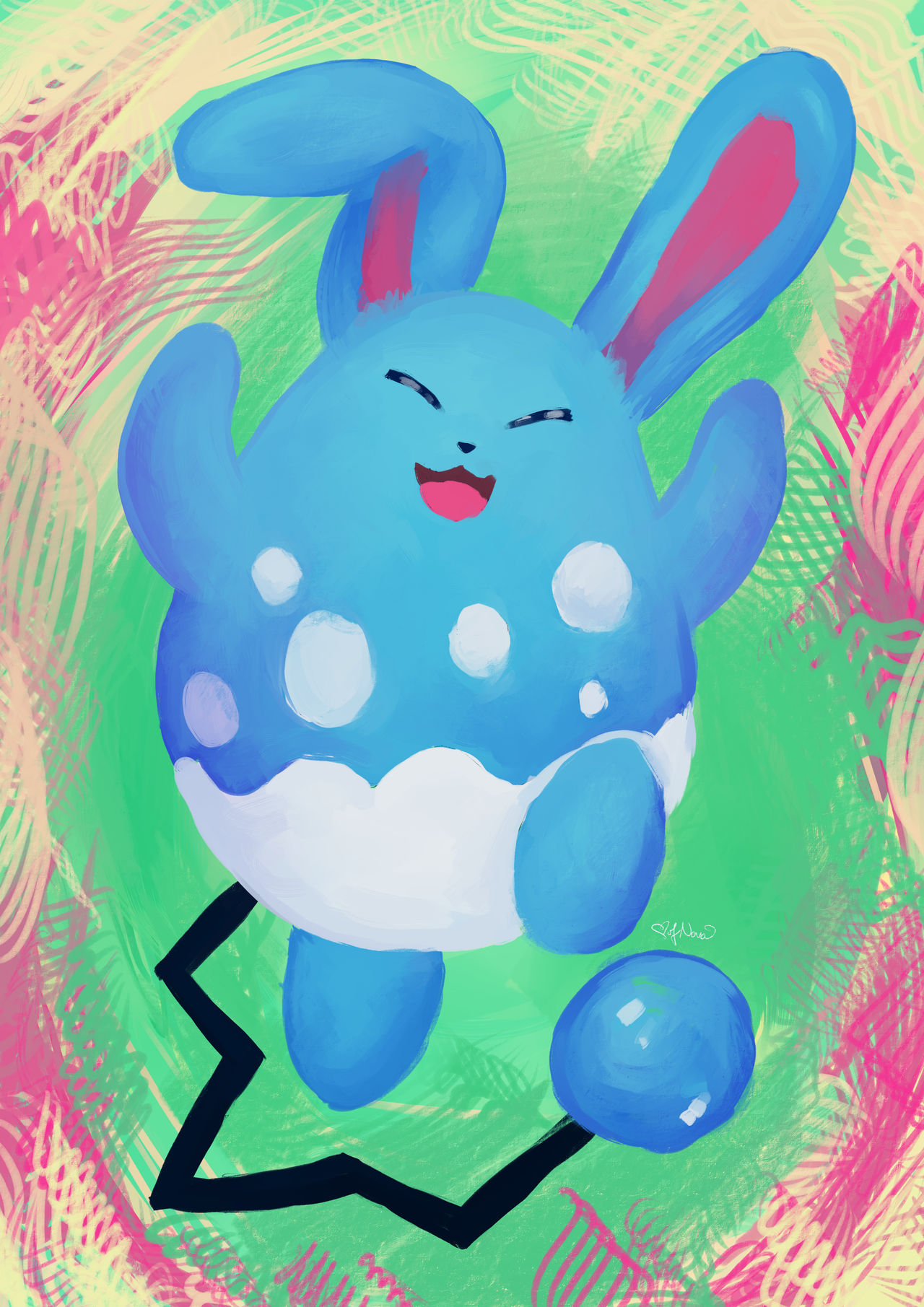 Azumarill by bubblymaika on DeviantArt