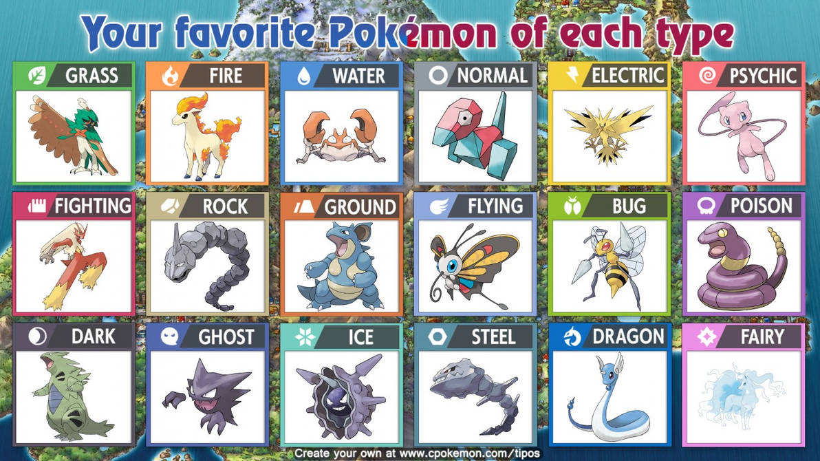 my fav of all pokemon types by betelplayer on DeviantArt
