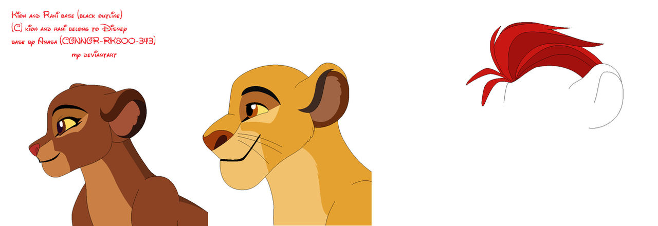 Kion Rani Base Kion And Rani Base 15 (black Outline) by CONNOR-RK800-343 on DeviantArt