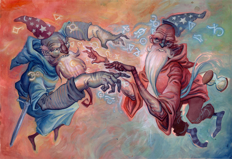 2 Wizards WIZARD FIGHT by Biffno on DeviantArt