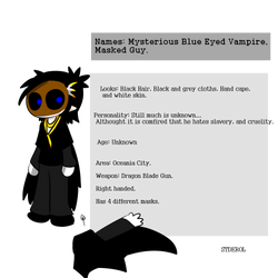 Mysterious Blue Eyed Vampire Bio