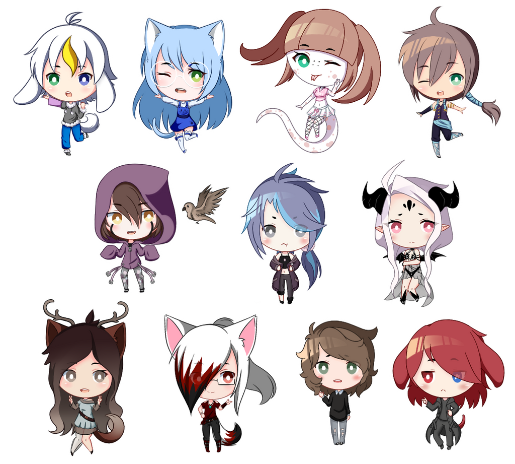 Mini Chibi Collection by WhiterStar on DeviantArt