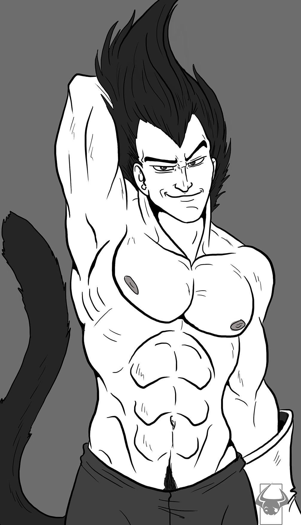 Vegeta Pin Up sketch