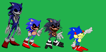 Dark Sonic vs Sonic.Exe/ExeMinions by justinpritt16 on DeviantArt