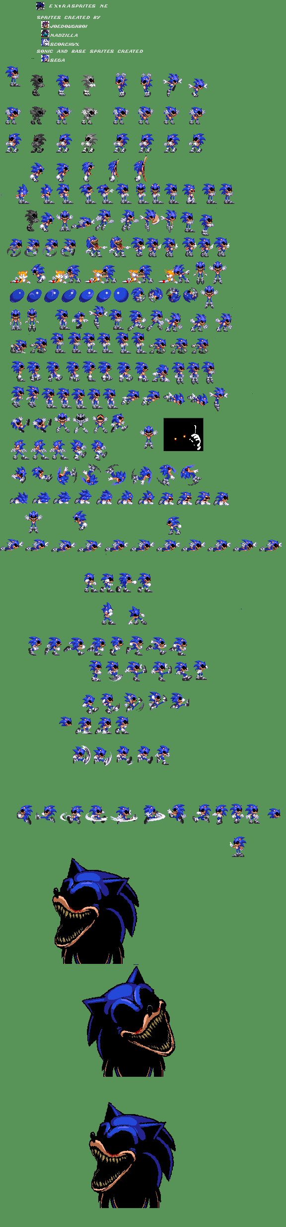 Sonic EXE Ver ModGEN Sprite - Sheet by aiakgsjs on DeviantArt