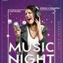 Music Night Party Free PSD Poster Template
