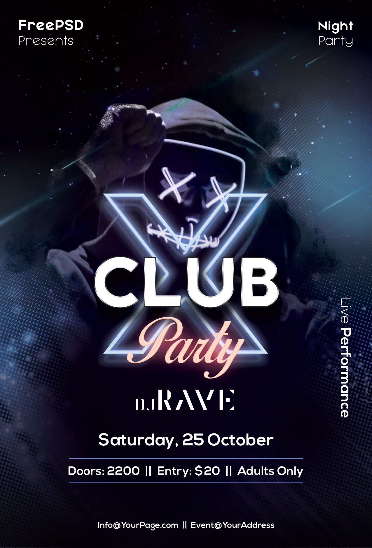 X Club Party Free Psd Flyer Template By Freebieflyers On Deviantart X Club Party Free Psd Flyer Template By Freebieflyers On Deviantart