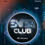 Enter Club Free PSD Flyer Template