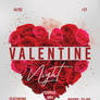 Valentine Night Free PSD Flyer Template