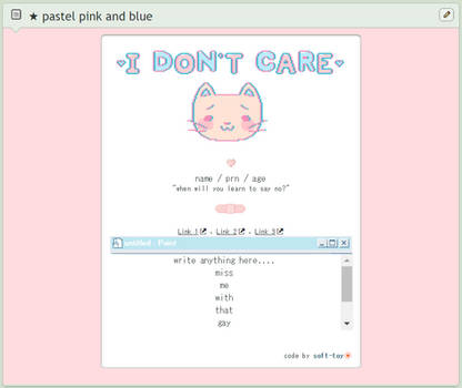 F2U CORE CUSTOM BOX CODE : Pastel Pink and Blu