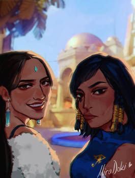 Symmetra and Pharah