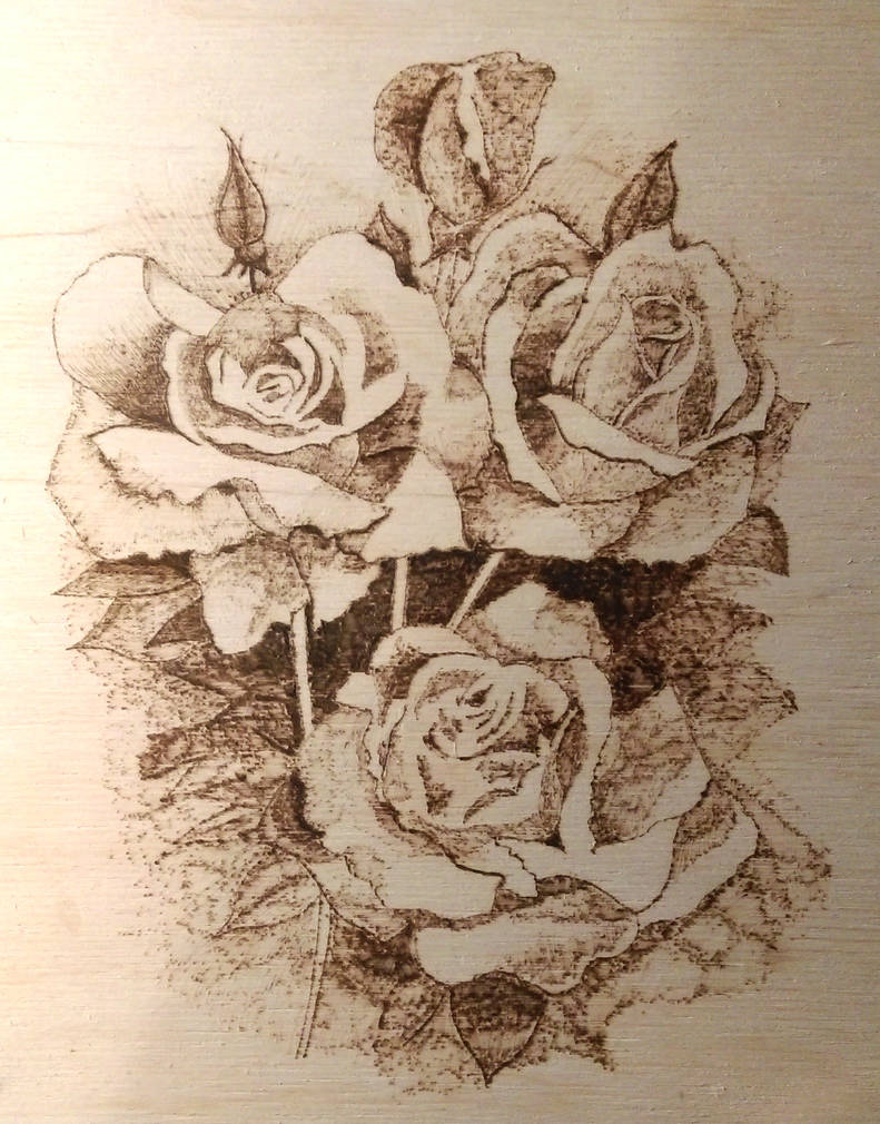 Simple Pyrography Flower Patterns Pyrography Flower by Ezastor on DeviantArt