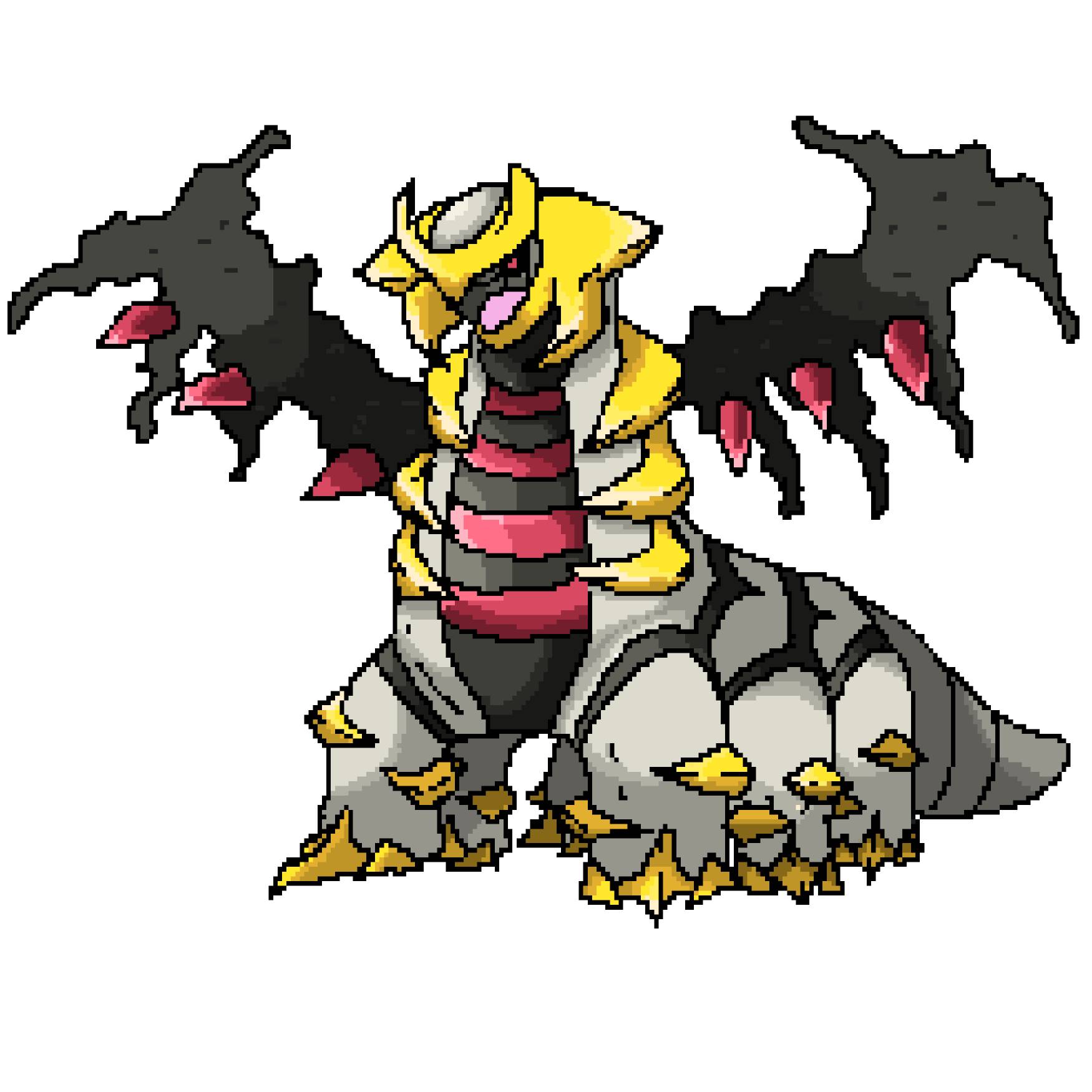 OC] Shiny Giratina #487 Origin Forme: It was created along with