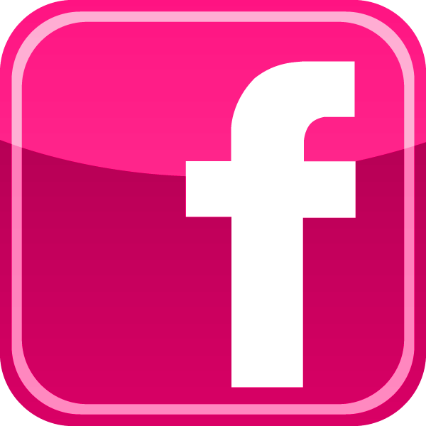 Logo de facebook color rosa