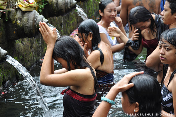 Receiving Holy Water