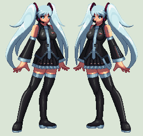 Miku Hatsune KOF XIII Style