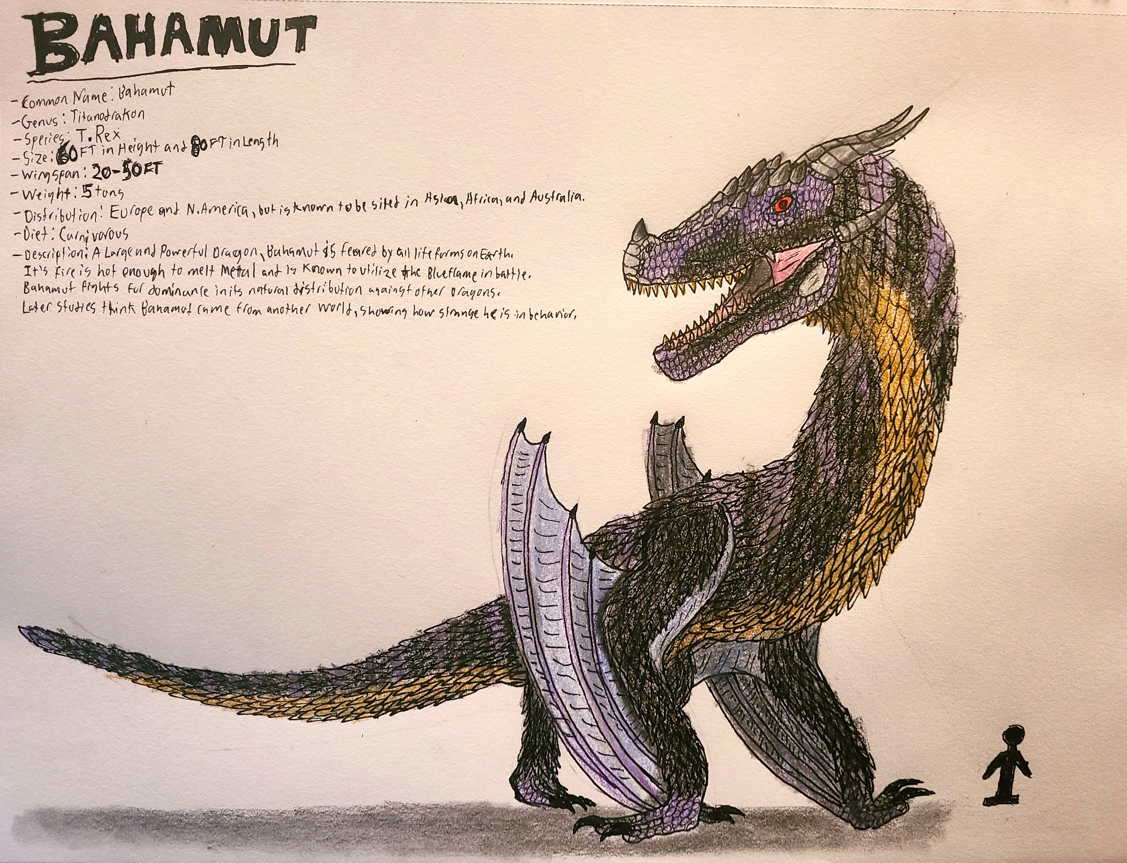 Bahamut (Titanodrakon Rex) by DraconisKiller on DeviantArt