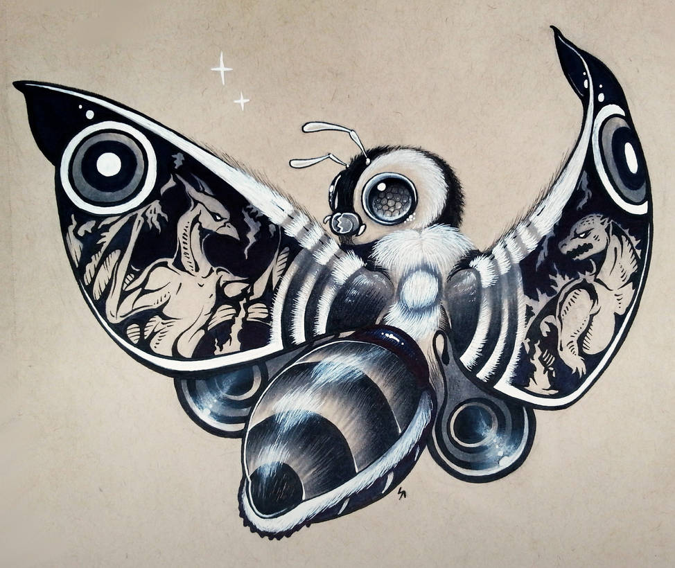Mothra tattoo design by Shon2 on DeviantArt
