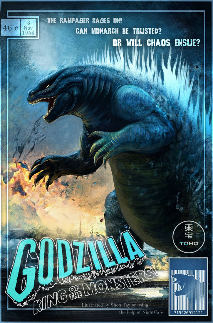 Godzilla comic book concept (ai and painting) by Shon2 on DeviantArt