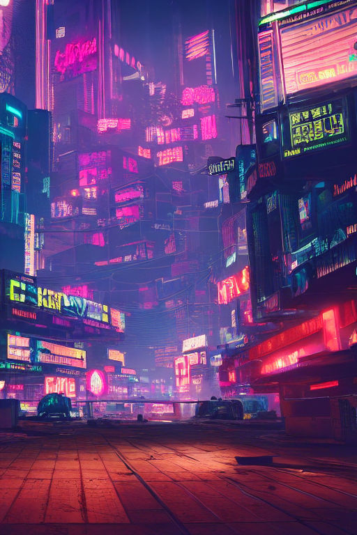 Neon Distopian Cyberpunk City 27 by ThirdEyeLid13 on DeviantArt