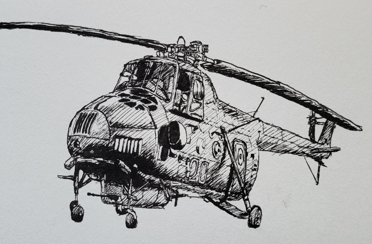 Mil Mi-4 aka bus-helicopter by Akame007