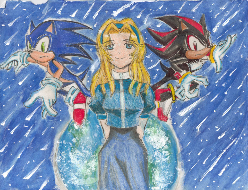 Sonic Shadow Maria by BoxcarChildren on DeviantArt