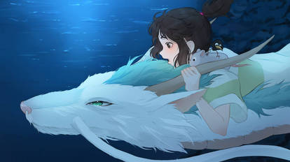 Chihiro and Haku [Spirited Away]