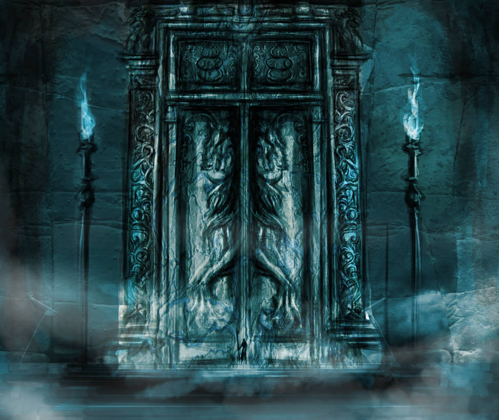Откройте запечатанную дверь фонтейн. Врата Хельхейма. Дверь фэнтези. Врата фэнтези. Магические ворота.