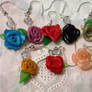 Earrings with various roses